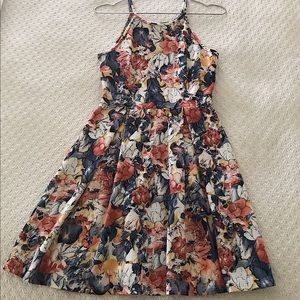 Soprano, Floral Halter Top Dress, Size M